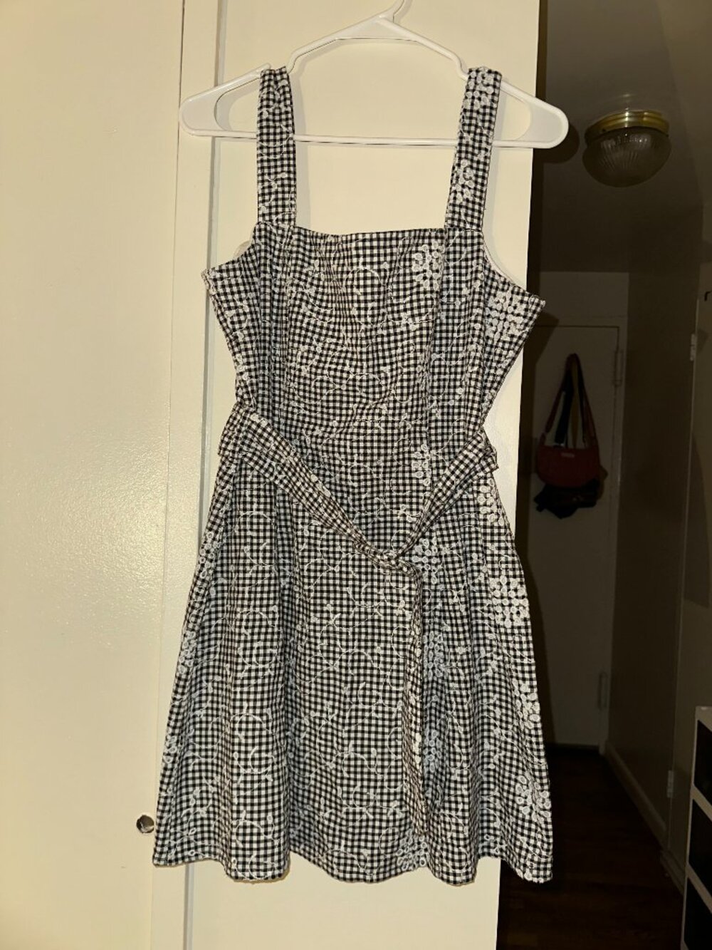 Miss Selfridge Black and White Gingham Dress